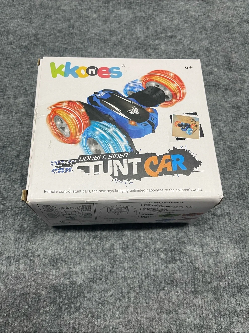 Blue Remote Control Stunt Car - Styled Kids Toy